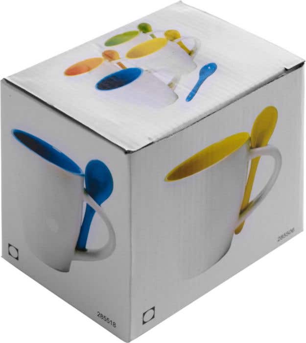 Mok Enjoy | 300 ml | Met lepel | Matte afwerking