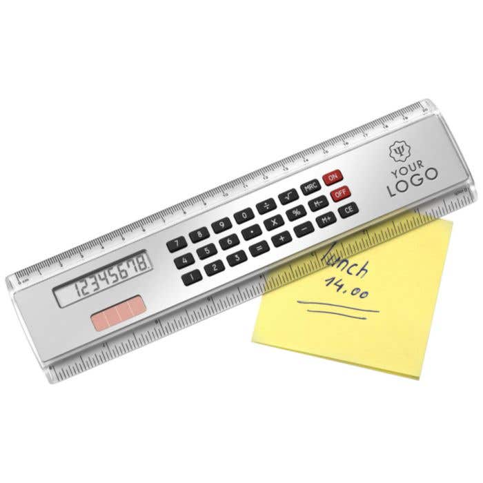 Liniaal met calculator [20 cm]