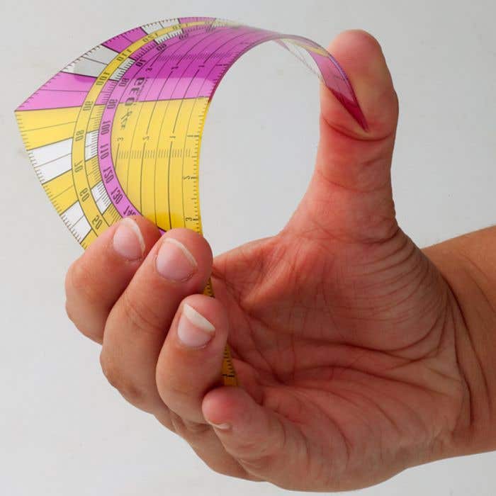 Flexibele geodriehoek