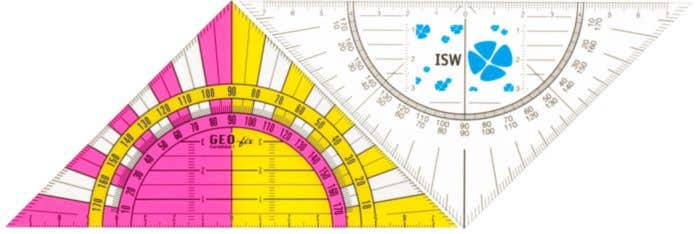 Flexibele geodriehoek