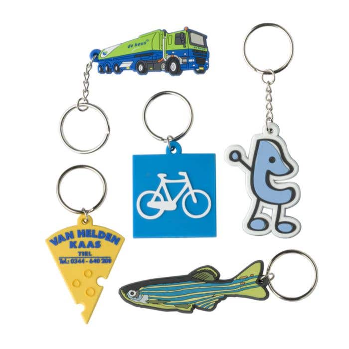 Sleutelhanger PVC Custom 2D 51-60mm