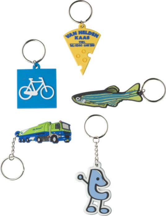 Sleutelhanger PVC Custom 2D 21-30mm