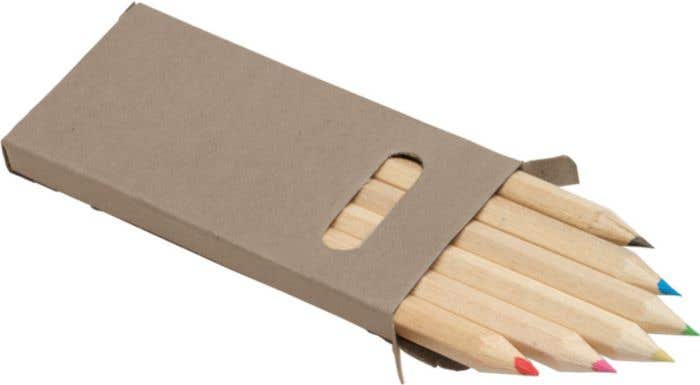 Kleurpotlodenset Gigi | 6 kleuren | Hout