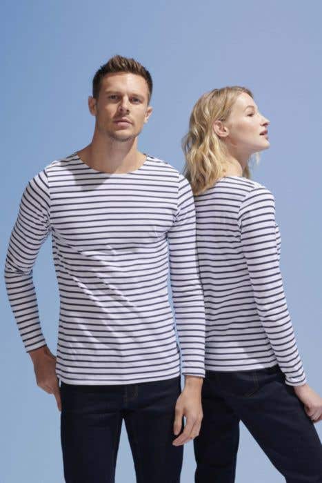 Sol's Heren Longsleeve Shirt Marine