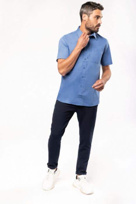 Kariban Heren Overhemd Korte Mouw Ace