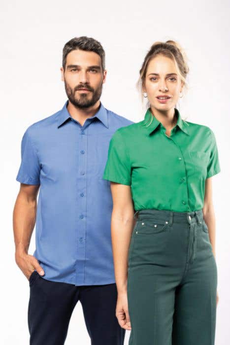 Kariban Heren Overhemd Korte Mouw Ace