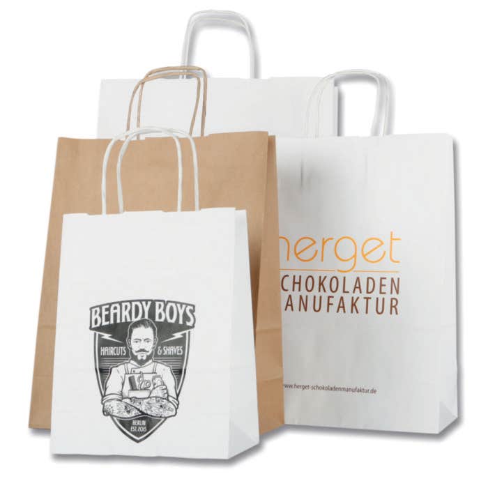 Papieren Geschenktas Twisted 4XL [54 x 15 x 46 cm]