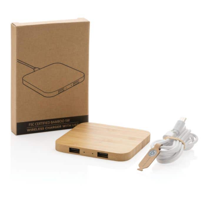 Bamboe Oplaadstation Vierkant [5 W]