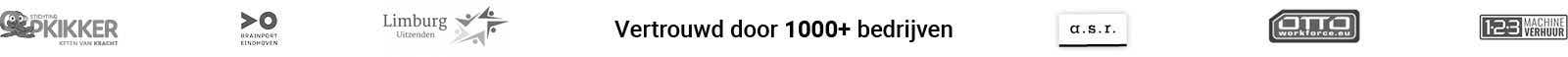 Vertrouwd door 1000+ bedrijven Vertrouwd door 1000+ bedrijven
