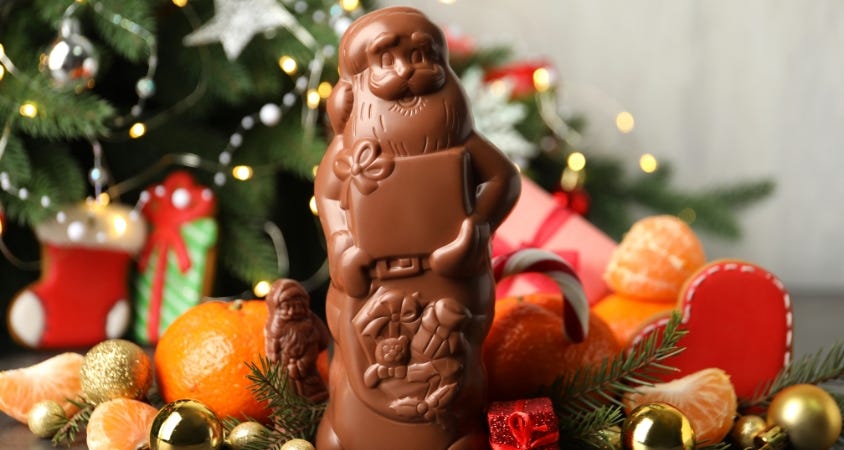 chocolat, fin d'année, noël