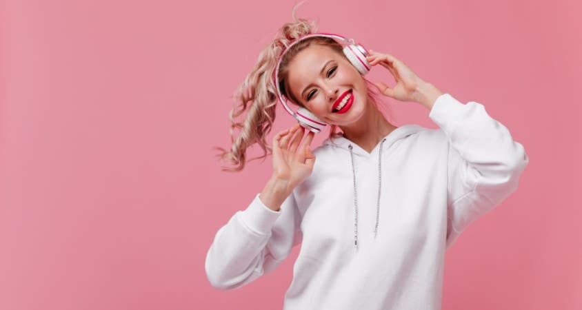 musique, rose
