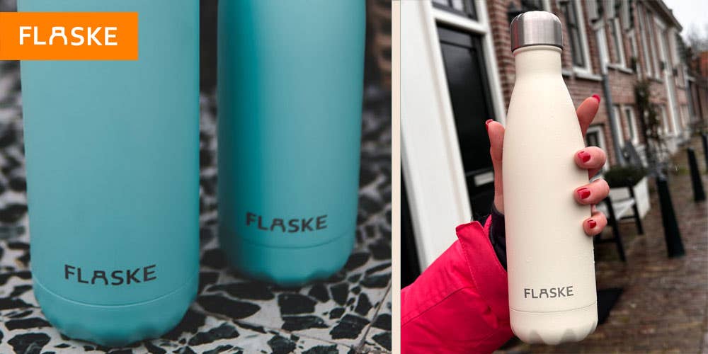 Herbruikbare drinkflessen van het merk Flaske bij Eurogifts